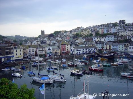 Postcard Brixham Inner Harbour