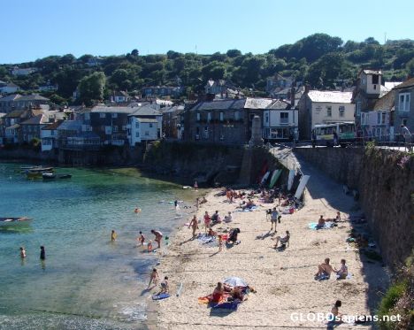 Postcard Mousehole Village Beach