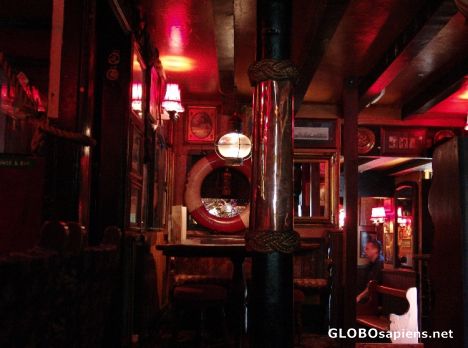 Postcard Mullion Old Inn Interior