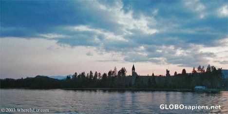 Postcard Night falls on Loch Ness, Scotland