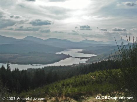 Postcard Loch Garry, Scotland