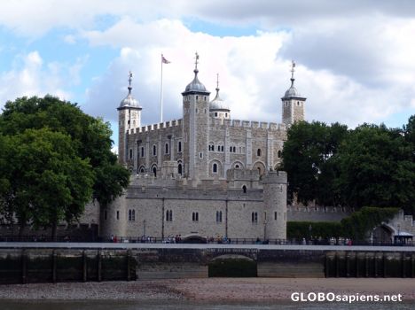 Postcard The Tower of London from the Thames