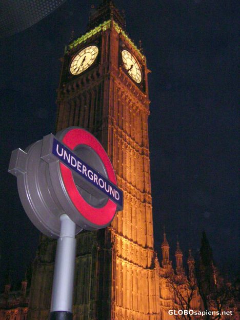 Postcard Big Ben at night