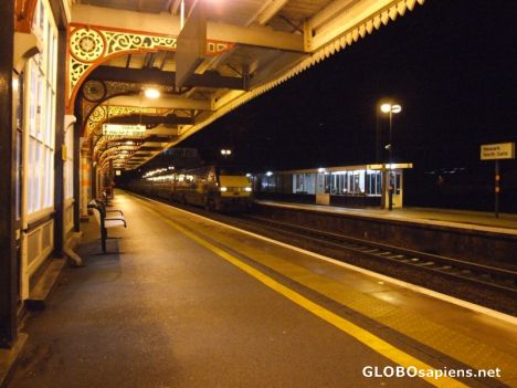 Postcard London train arriving Newark's Northgate station