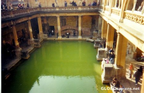 Postcard The Roman Baths