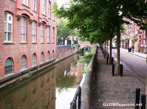 Postcard Manc canal