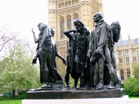 Postcard The Burghers of Calais