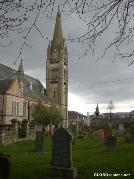 Postcard A graveyard in Inverness