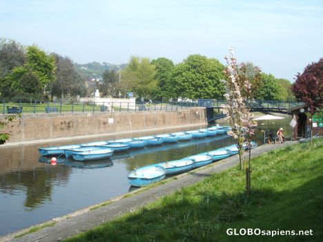 Postcard Rowing boats for hire
