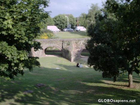 Postcard The stone Exe Bridge