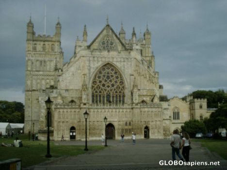 Postcard Exeter Cathdral