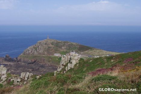 Postcard Cape Cornwall from the west