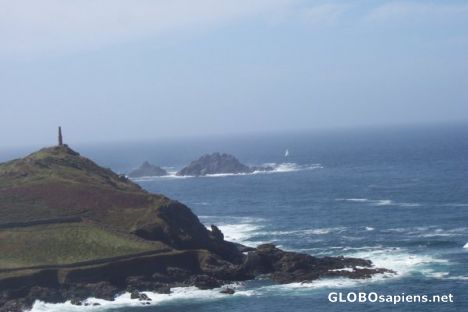 Postcard Detail of Cape Cornwall from the East