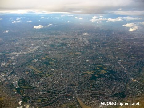 Postcard Bird \'s eye view of London 1