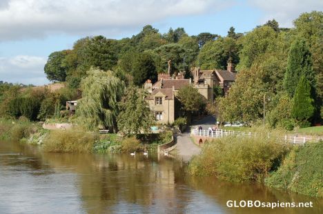 Postcard A peaceful English village scene