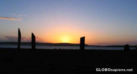 Postcard Standing Stones of Stenness - Orkney Island