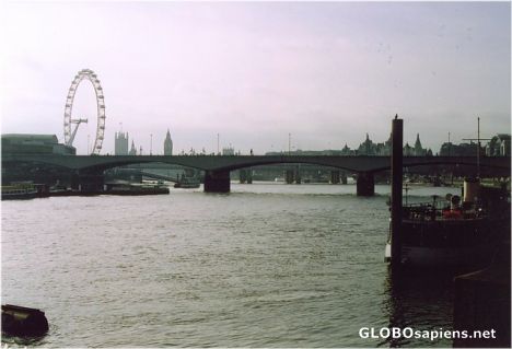 Postcard The Thames and the London Eye
