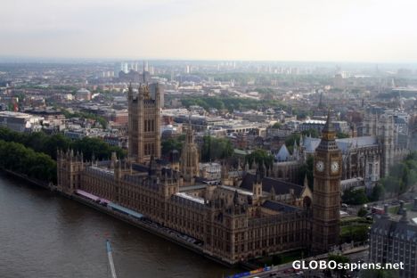 Postcard Houses of Parliament and Big Ben