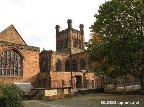 Postcard Cathedral from Abbey Square