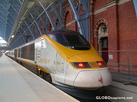 Postcard Eurostar Train