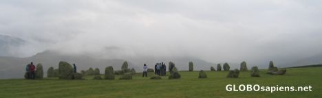 Postcard Catlerigg stone circle near Keswick