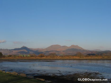 Postcard Mountain view from Portmadoc