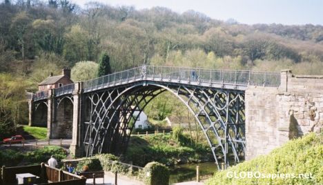 Postcard The first iron bridge
