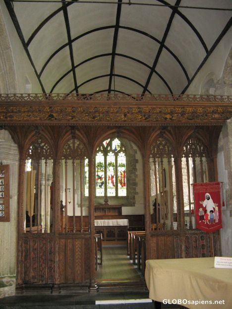 Postcard Chancel of the church