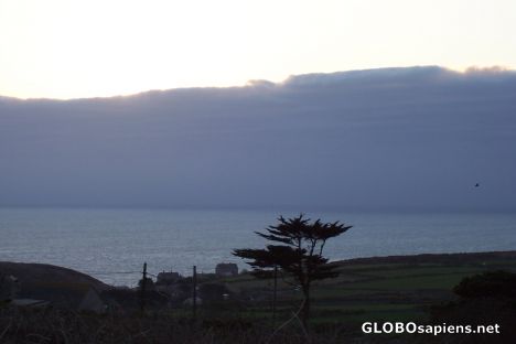 Postcard 'Weather' approaching