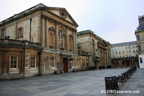 Postcard Roman bath's - Entrances