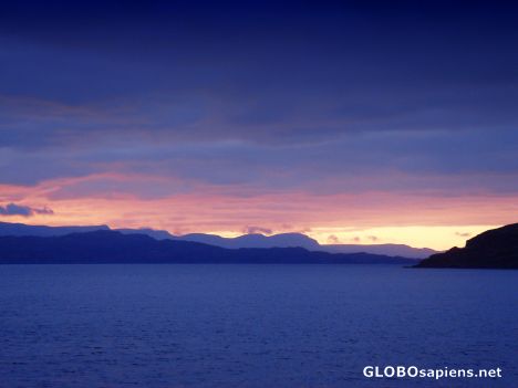 Postcard night over Skye