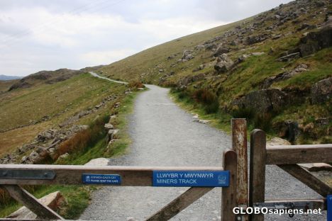 Postcard The Miners Track starting point