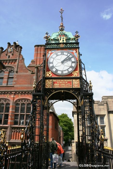 Postcard Eastgate clock