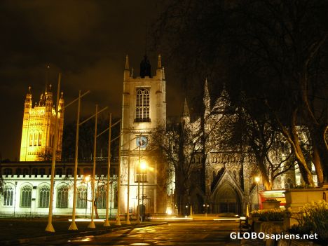 Postcard London by night.