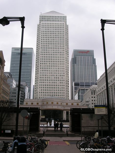 Postcard Canary Wharf, London.