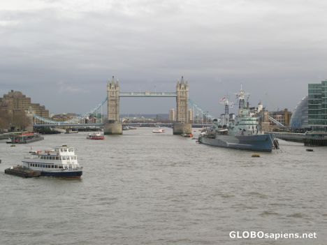 Postcard Tower Bridge, London.