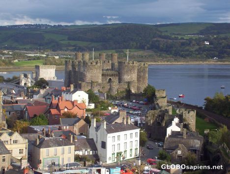 Postcard Conwy castle