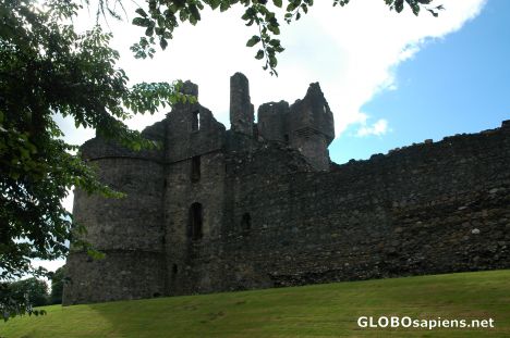 Postcard Balvenie Castle, Dufftown, Scotland.