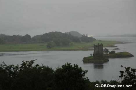 Postcard Castle Stalker, Scotland.
