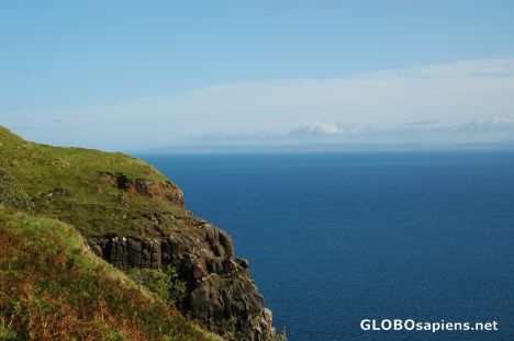 Postcard Road to Portree. Scotland.
