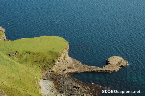 Postcard Road to Kilt Rock. Scotland.