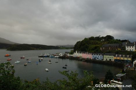 Postcard Portree, Isle of Skye, Scotland.