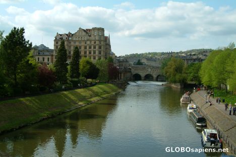 Postcard View of the Pulteney Bridge and the River Avon