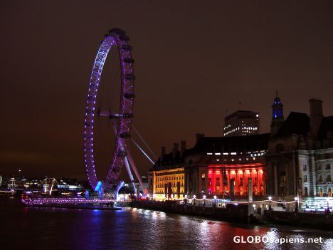 Postcard City Hall and London Eye