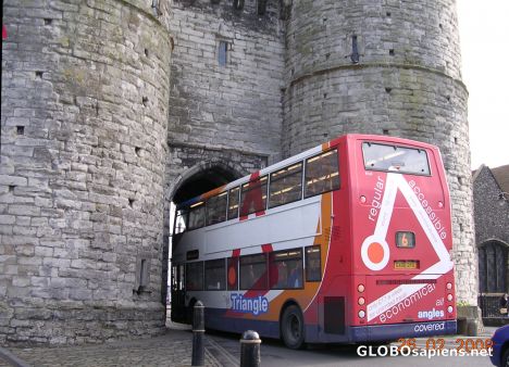 Postcard Canterbury - medieval city gate