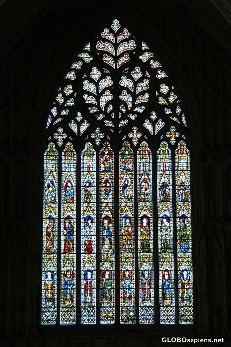 Postcard York Minster Glass Work 02