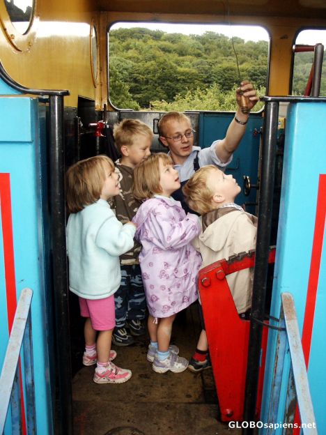 Postcard Trainee engine drivers