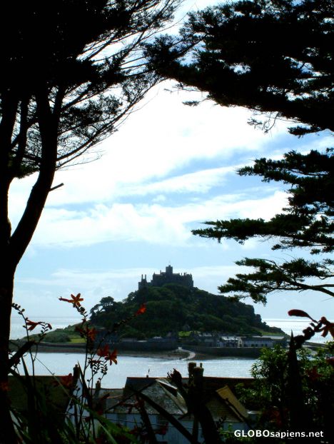 Postcard St Michael's Mount - from the distance