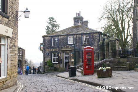 Postcard haworth Bronte country