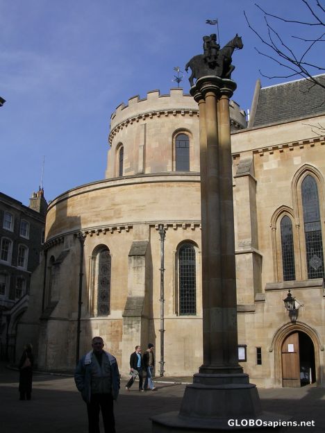 Postcard Temple Church in London